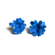 Load image into Gallery viewer, Blue Denim Starburst Studs