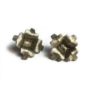 Gunmetal Penny Studs