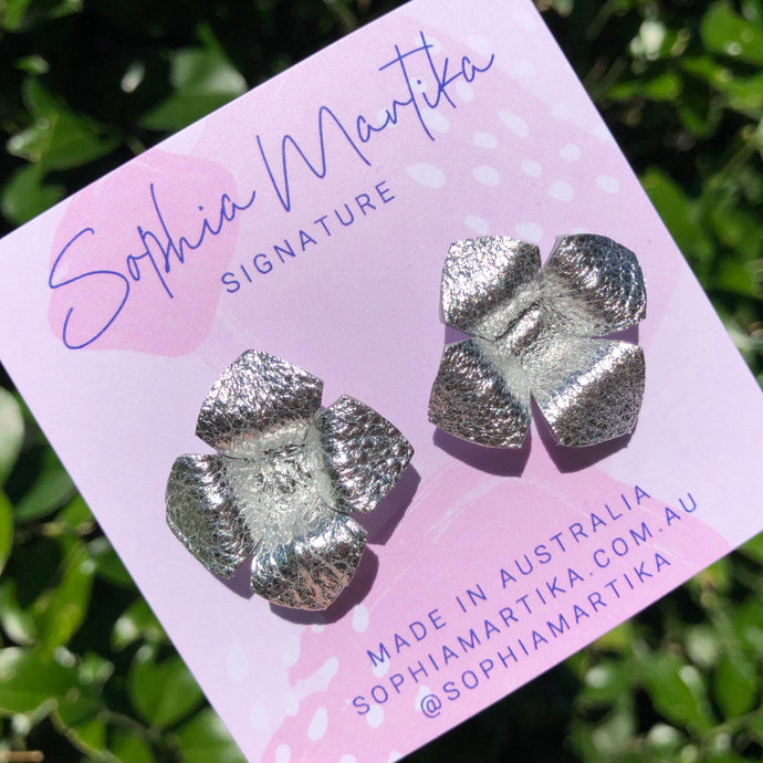 Silver Charlie Studs