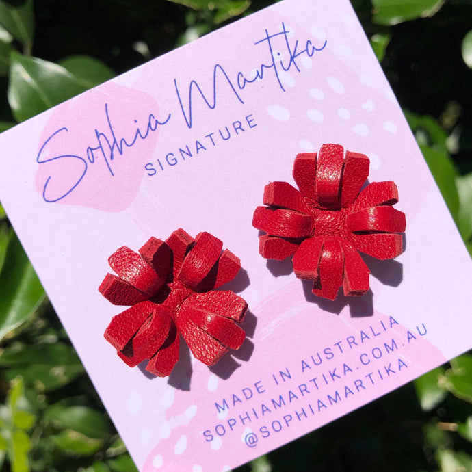 Cherry Starburst Studs