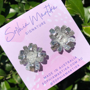 Silver Starburst Studs