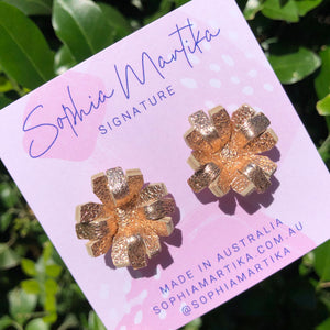 Rose Gold Starburst Studs