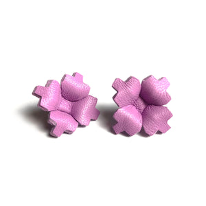 Lilac Penny Studs