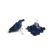 Load image into Gallery viewer, Navy Penny Studs