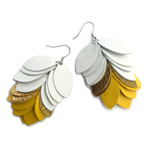 White, Gold & Sunflower Petal Drops