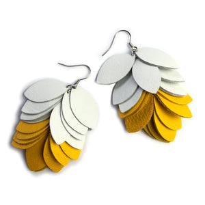 White & Sunflower Petal Drops